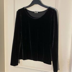Vintage black velvet top